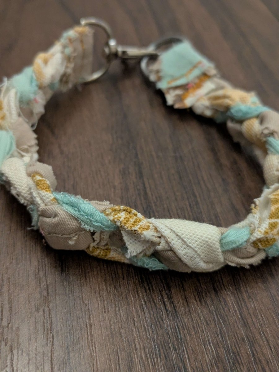 ID tag upcycled dog house collar - Small - Fetch & Fettle